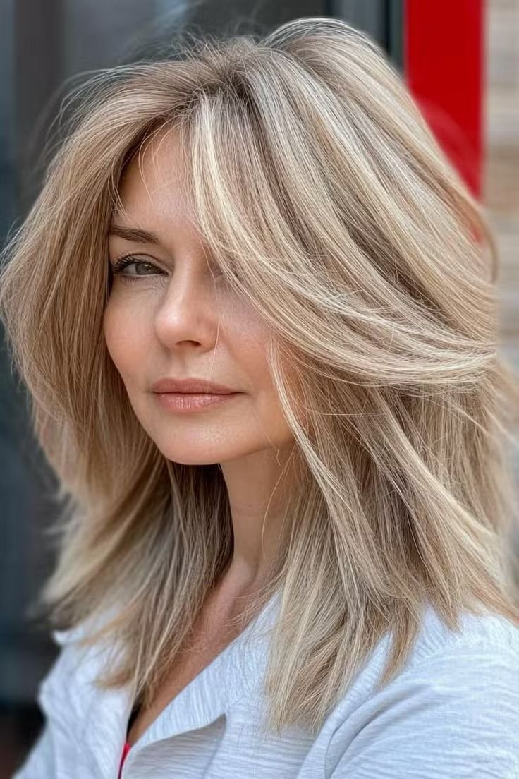 Medium-Length Blonde Styles for Fine Hair
