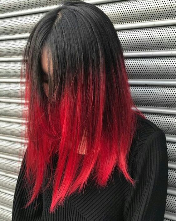 black and red hair color ideas