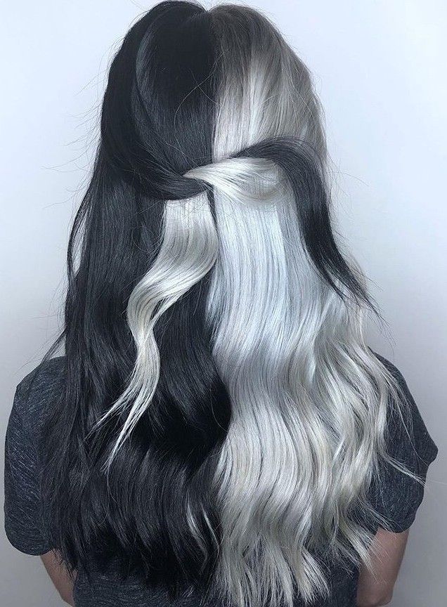 black and white hair color ideas