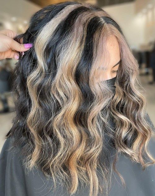blonde and black hair color ideas