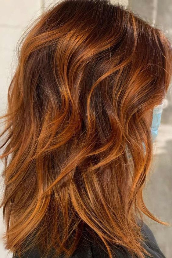red hair color ideas with highlights