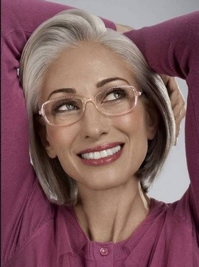 best color glasses for gray hair